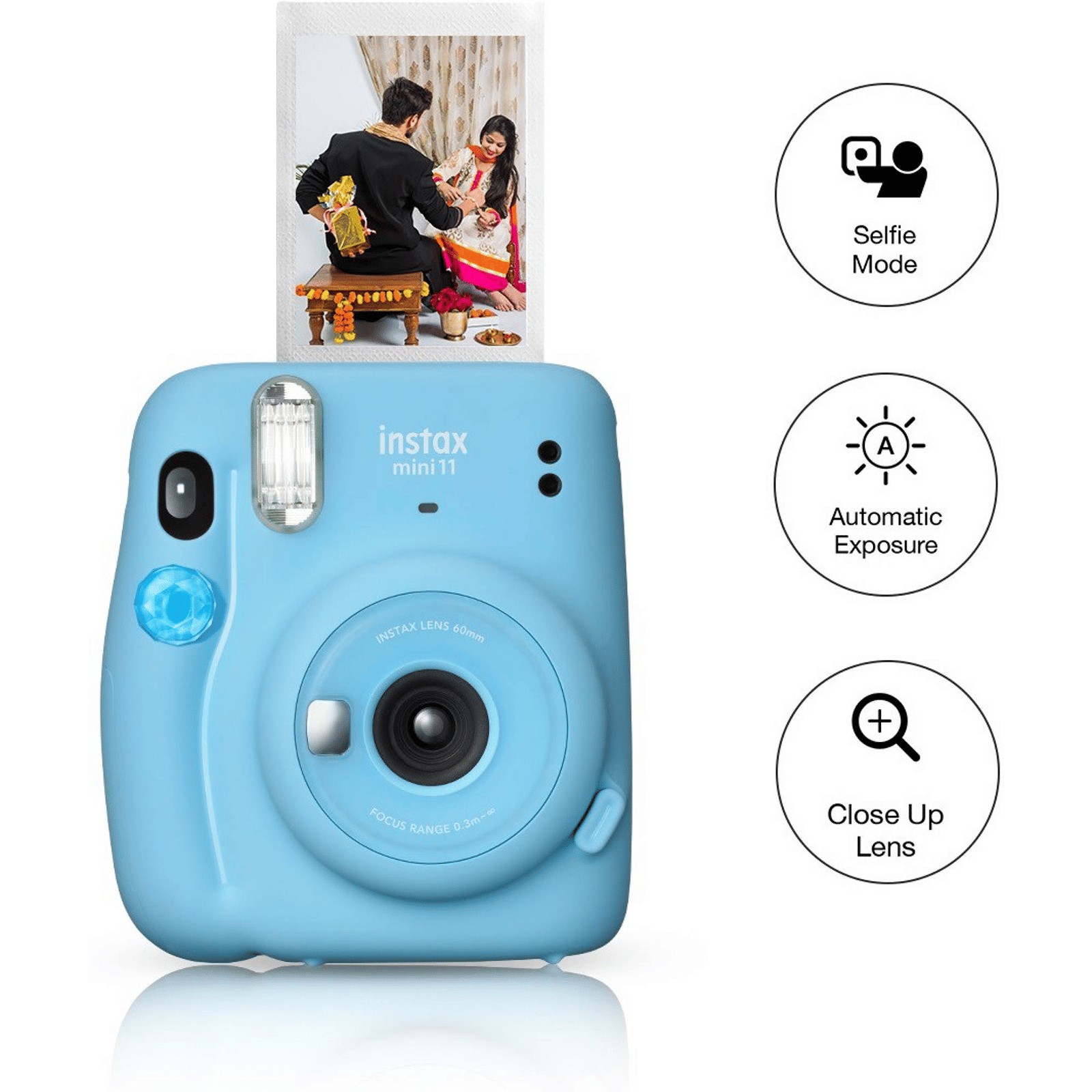 Buy FUJIFILM Instax Mini 11 Instant Camera (Sky Blue) Online Croma